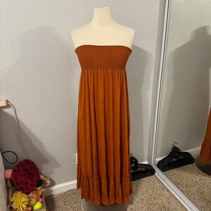 NWT Strapless Orange Dress/Skirt